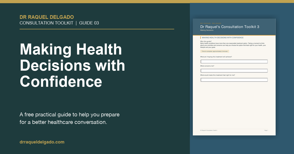 Making Health Decisions with Confidence